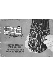 Rollei Rolleiflex Automat manual. Camera Instructions.